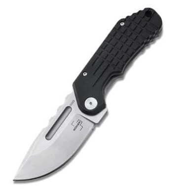 Sportliches taktisches taschenmesser mit rahmenverriegelung und t...