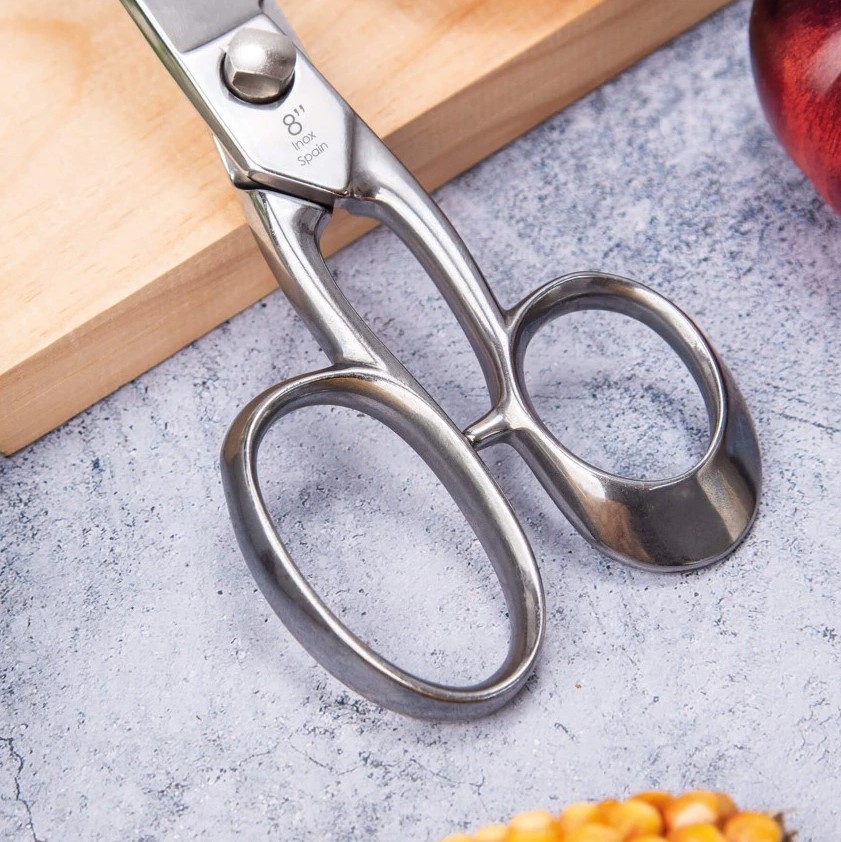 Professionelle 8-Zoll-Küchenschere aus Edelstahl mit glänzender Oberfläche
