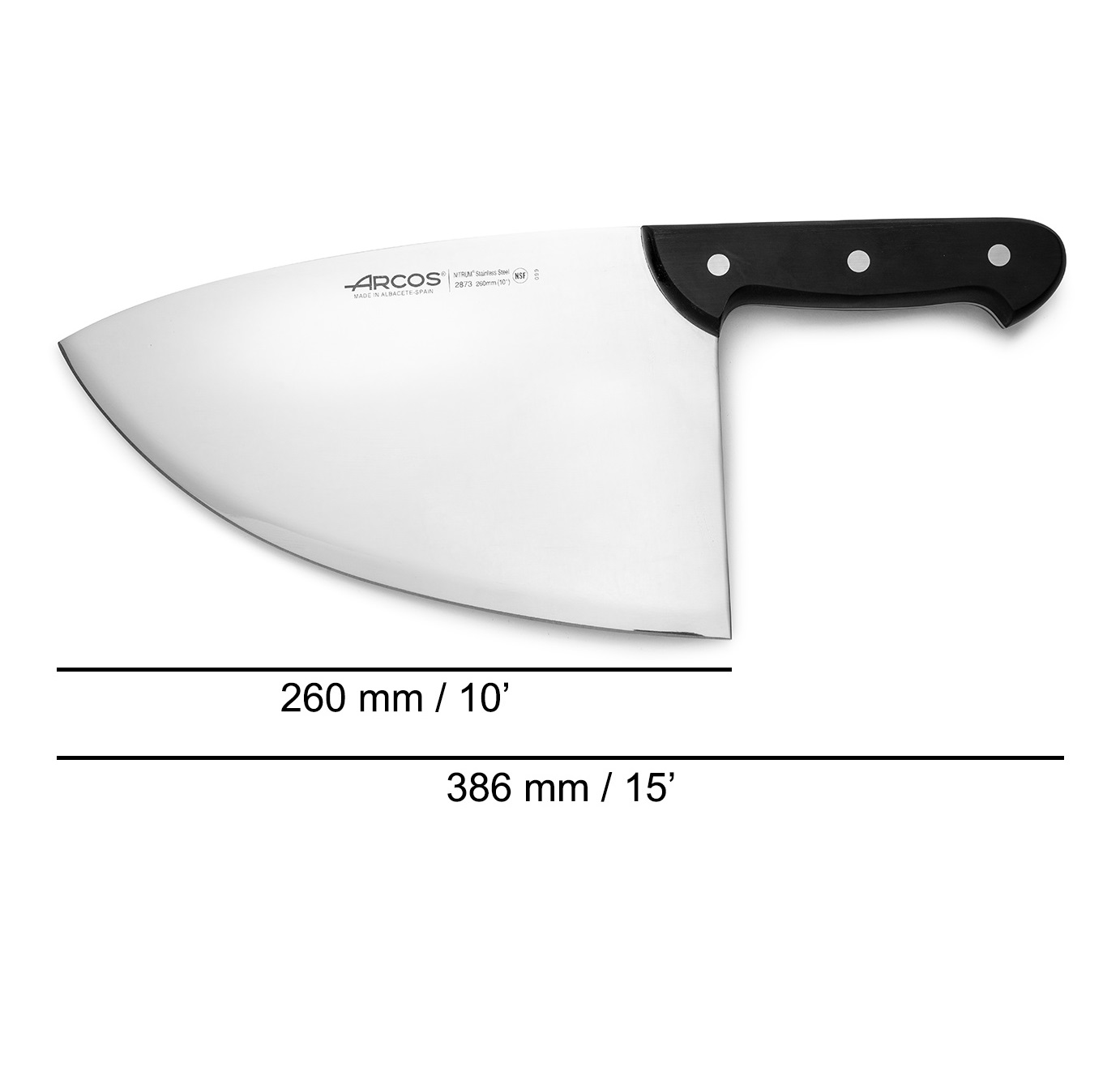 Machado de filetagem Arcos Universal Series 26 cm de comprimento