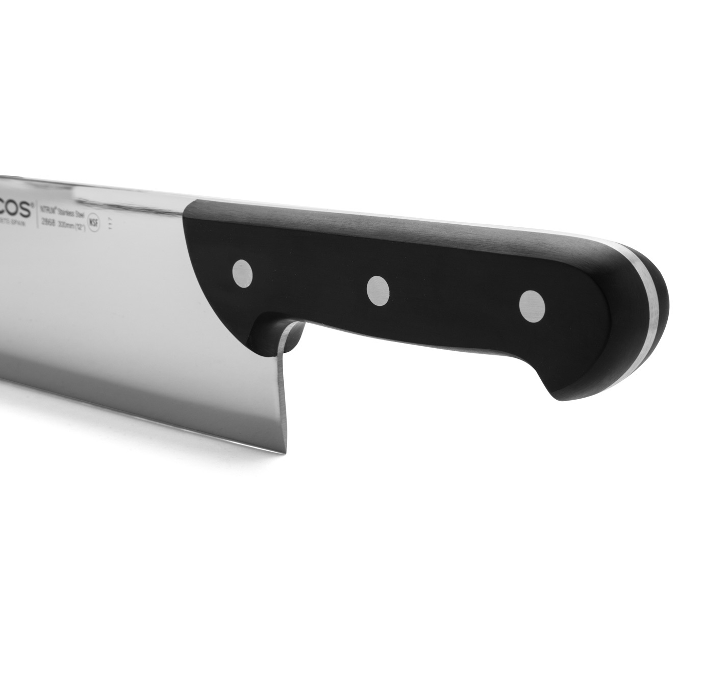 Cuchillo Carnicero Arcos Universal con hoja ancha de 30 cm y mango de Polioximetileno