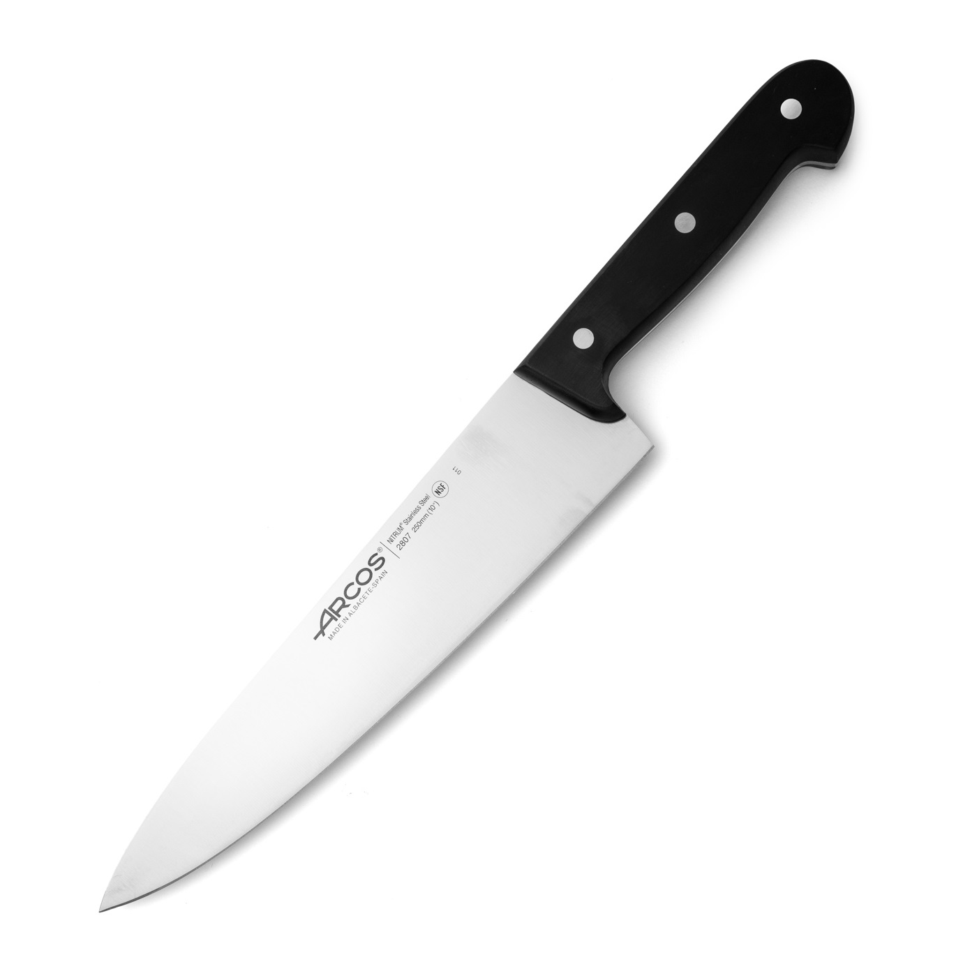 Faca de chef universal Arcos com lâmina de 25 cm e cabo em poliox...