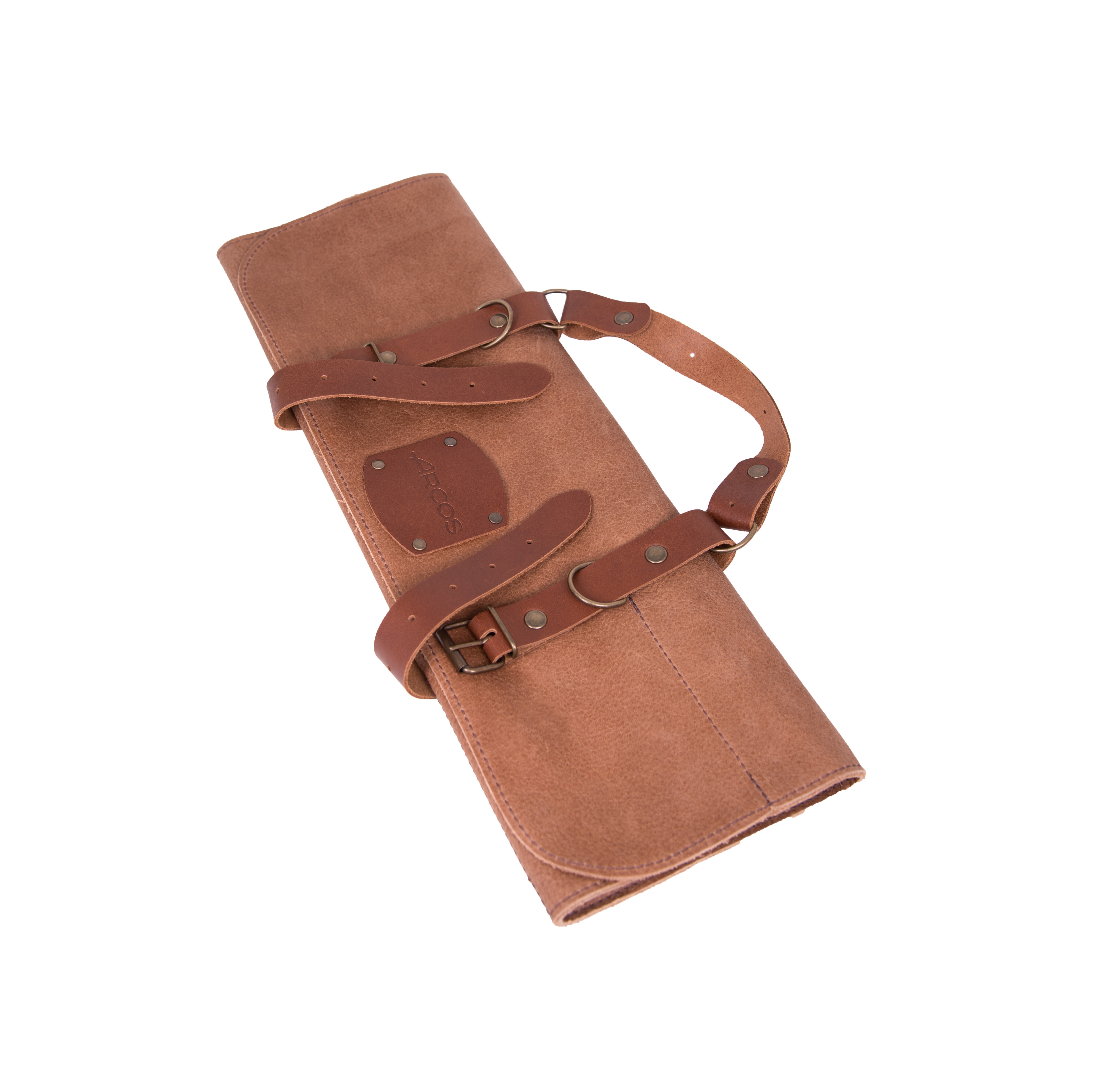 Bolsa porta cuchillos Arcos de color marrón para 5 piezas