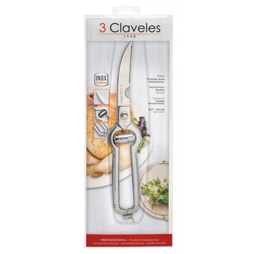 Ciseaux à sculpter les oiseaux 3 Claveles, 24 cm