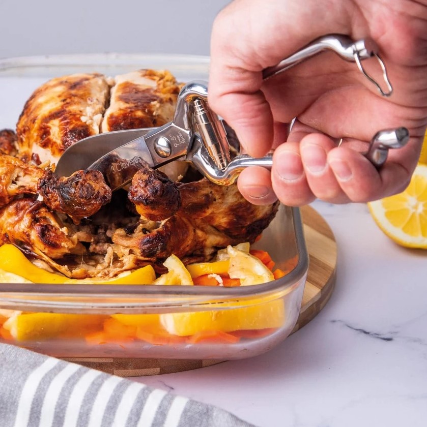 Tesoura de trinchar aves polida 24 cm 3 Claveles