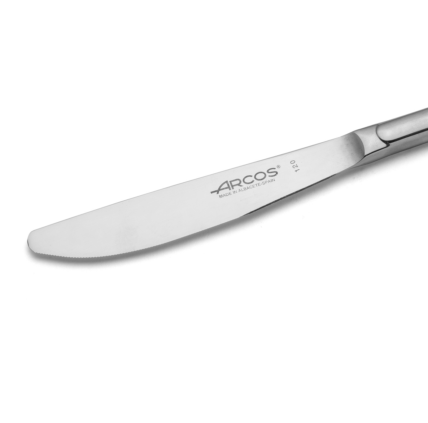 12 facas de mesa Arcos, fio micro-pérola, série Berlim, aço inoxidável, 220 mm