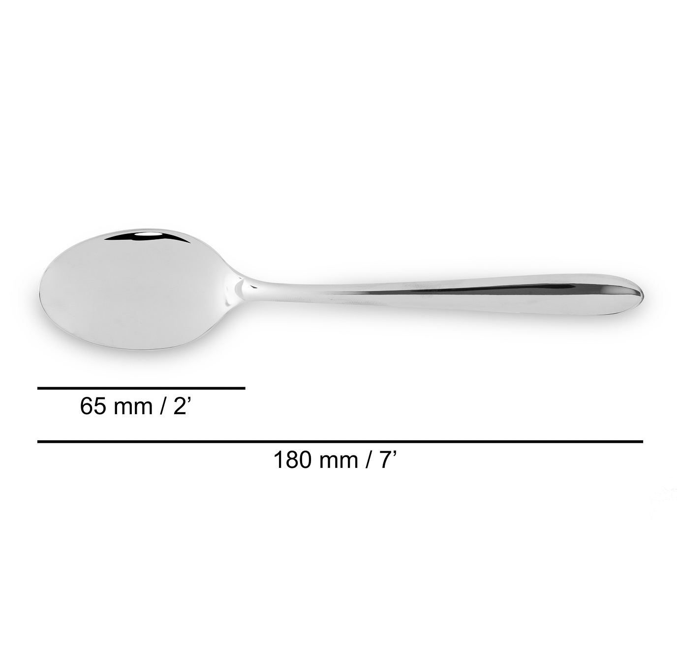 12 cucharas de postre Arcos serie Berlín acero inoxidable 180 mm