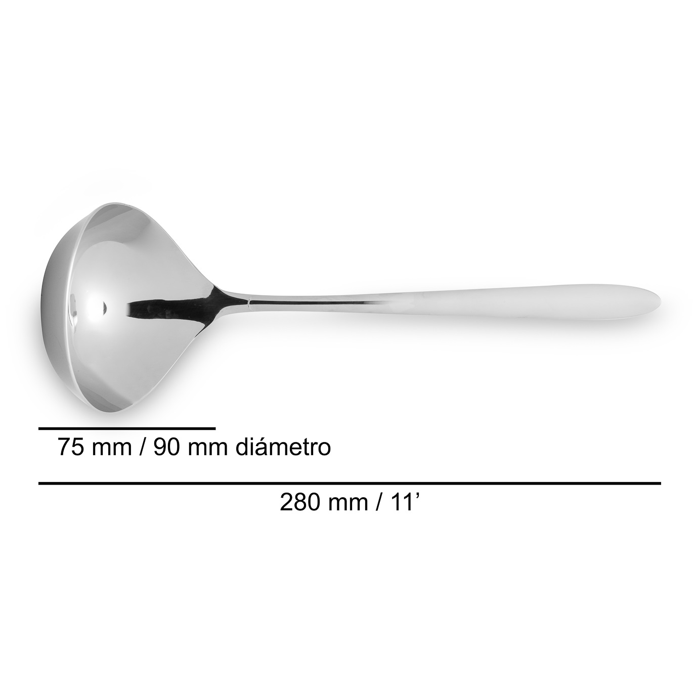 Mestolo per zuppa in acciaio inossidabile Arcos Berlin da 280 mm
