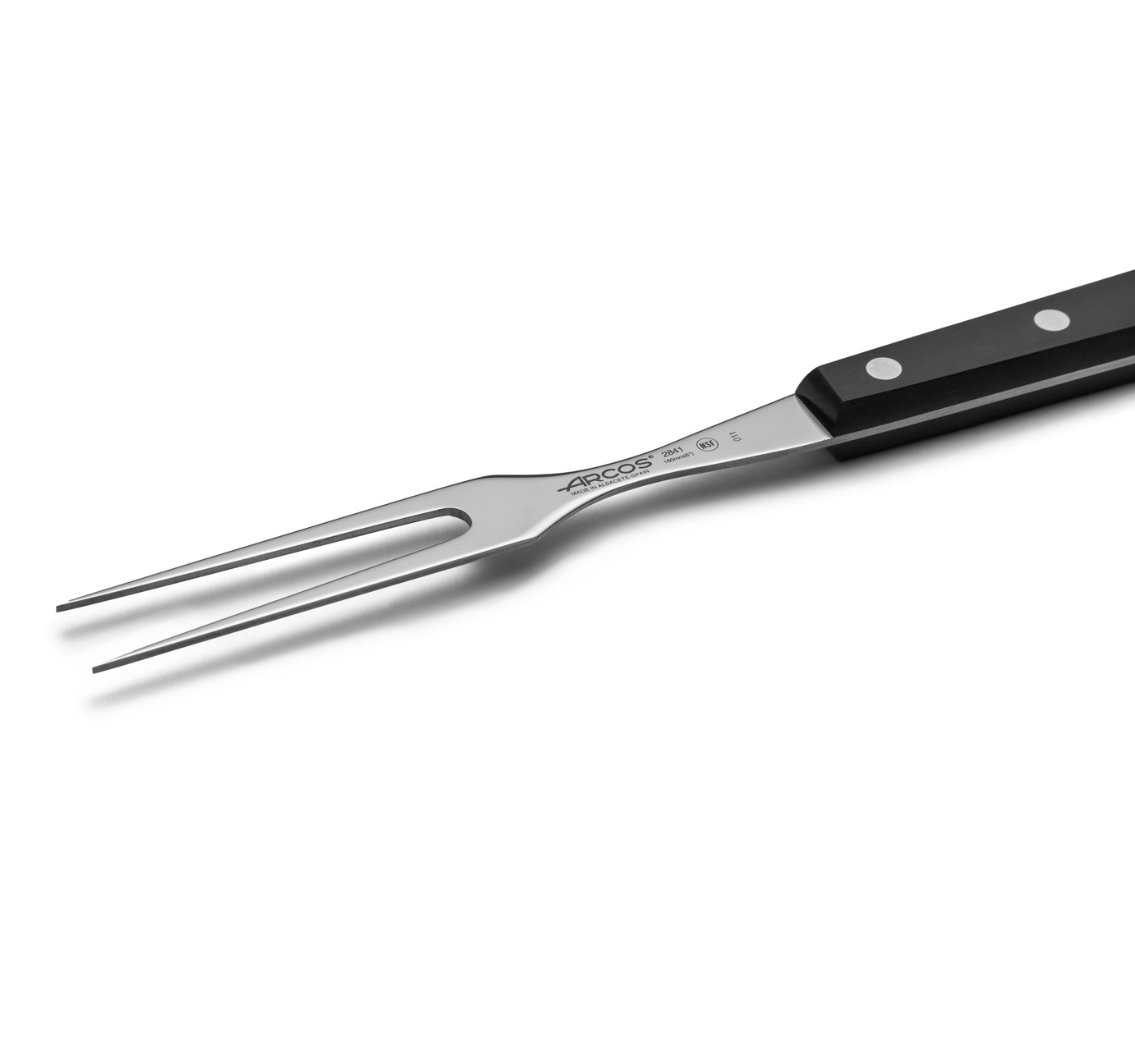 Arcos Universal 160 mm Tranchiergabel mit schwarzem Polyoxymethylen-Griff