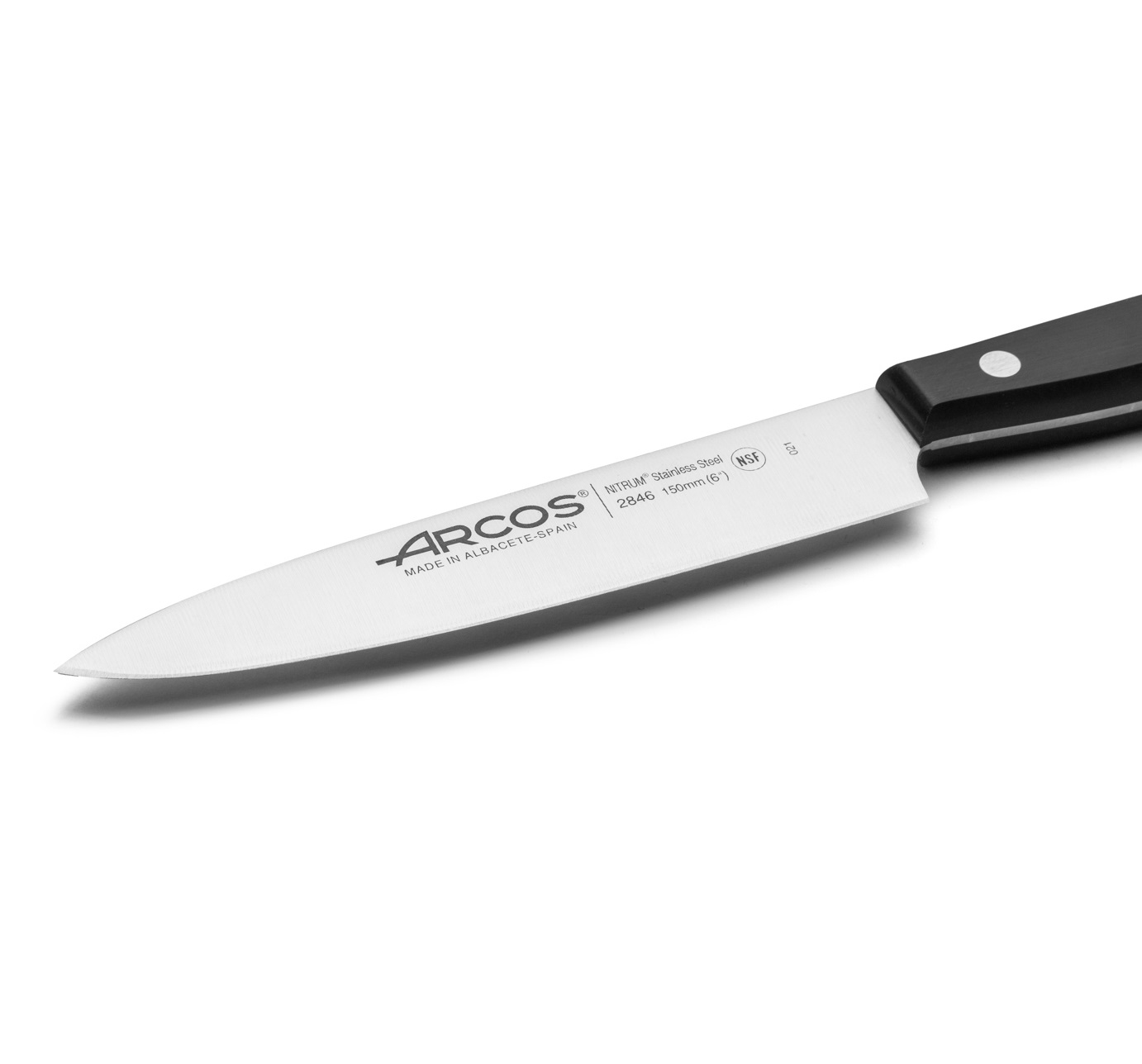 Couteau de chef Arcos Universal 150 mm avec manche en polyoxyméthylène noir