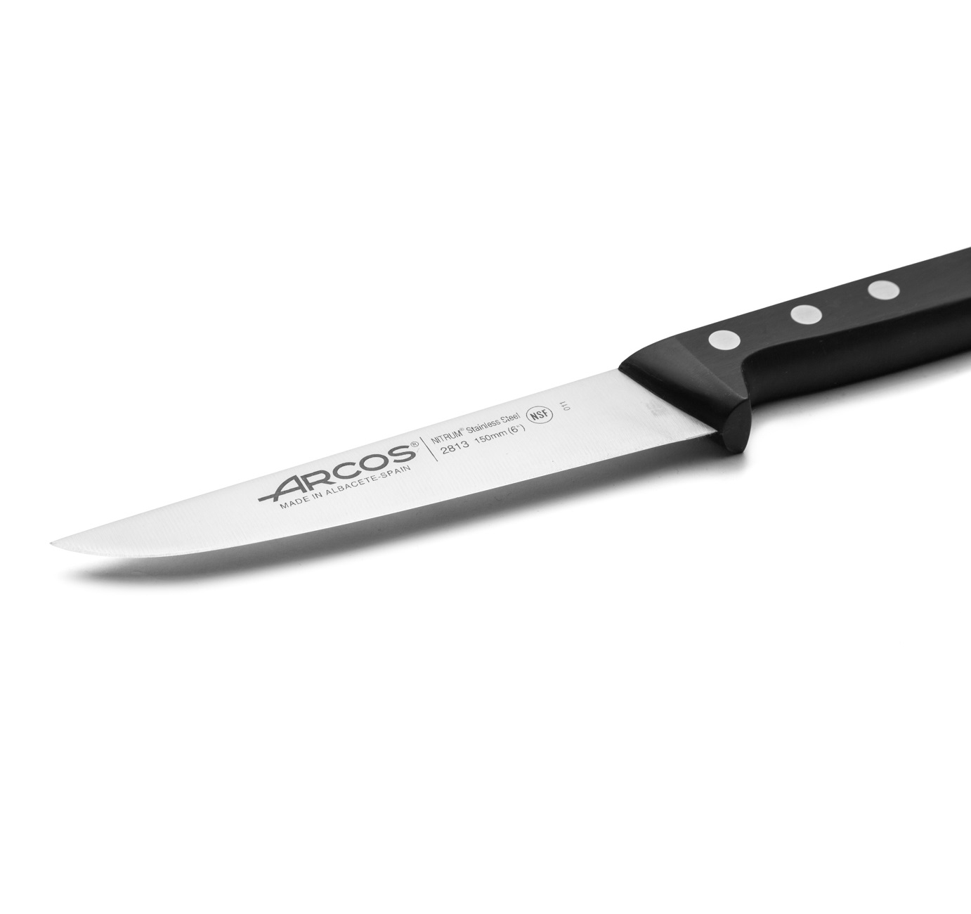 Cuchillo de cocina Arcos Universal 150 mm con mango de polioximetileno negro