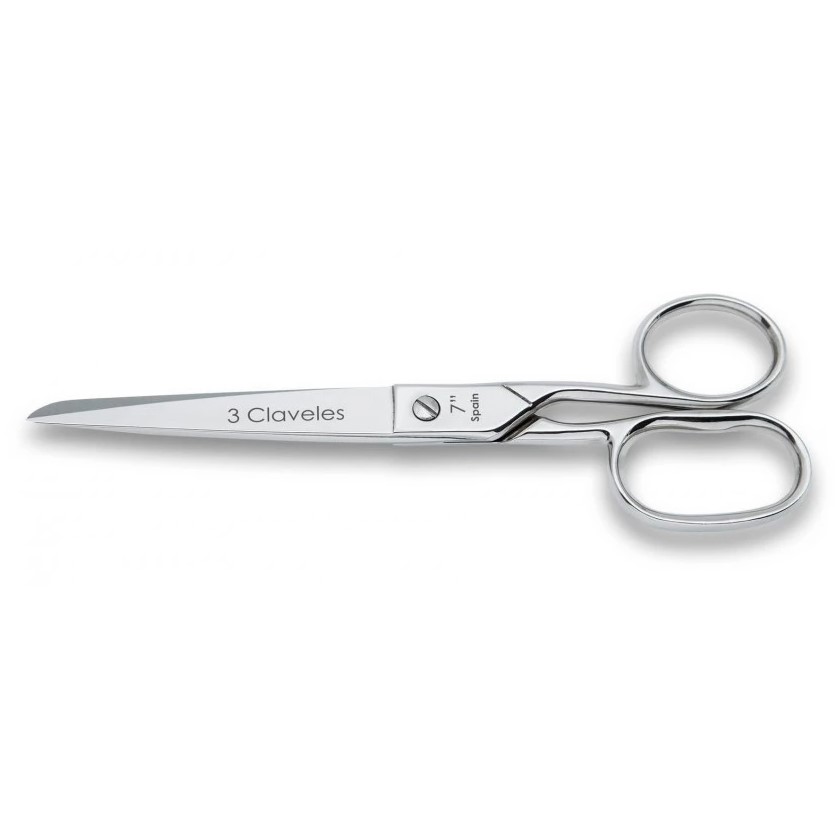 7" 3 Claveles Schneiderschere mit unterschiedlich großen Fingerhü...