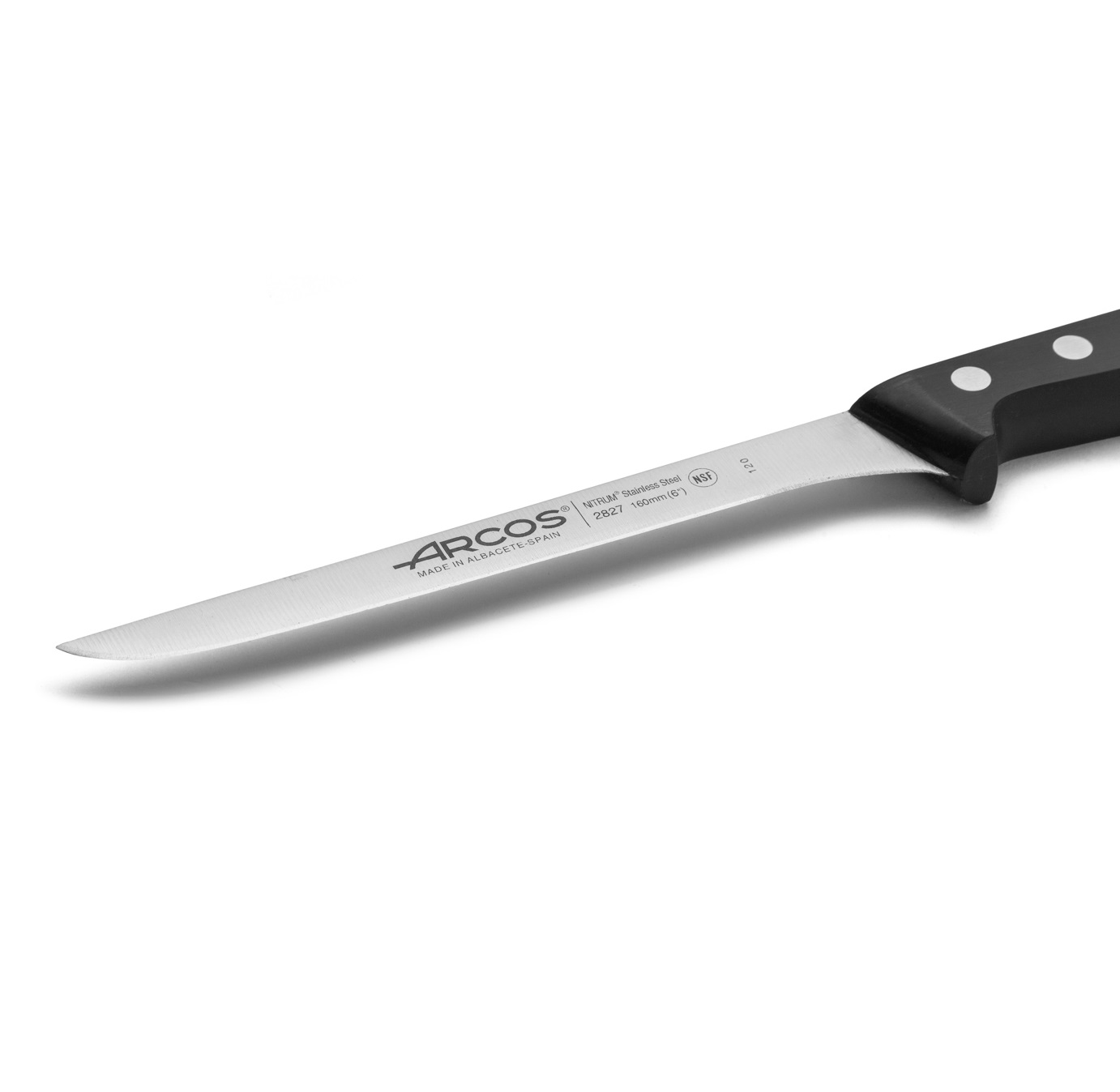 Coltello da filetto Arcos Universal da 160 mm con manico in poliossimetilene nero
