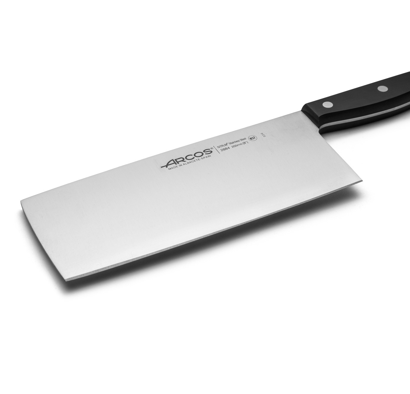 Macheta de cocinero Arcos Universal con mango de polioximetileno negro y hoja de 200 mm