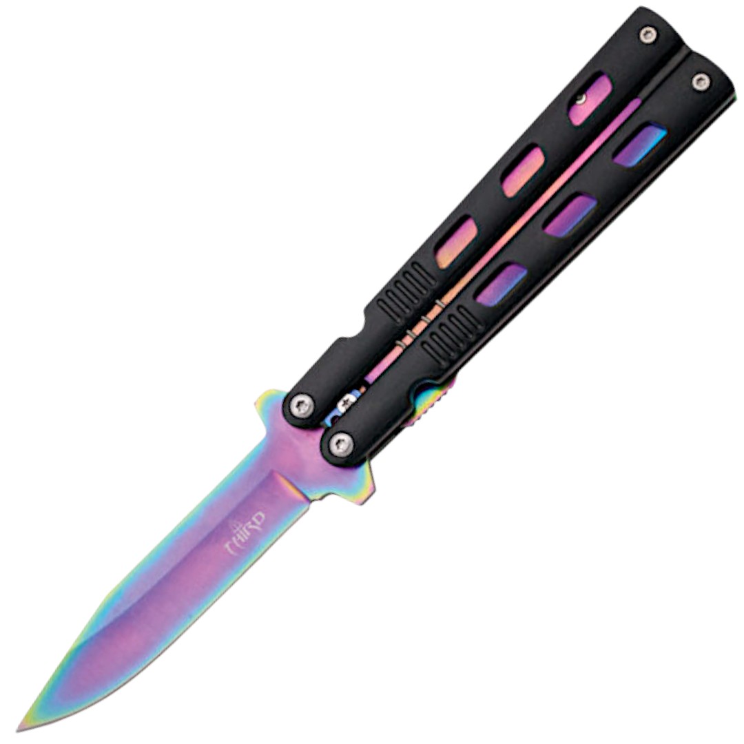 Canivete borboleta rainbow K2454