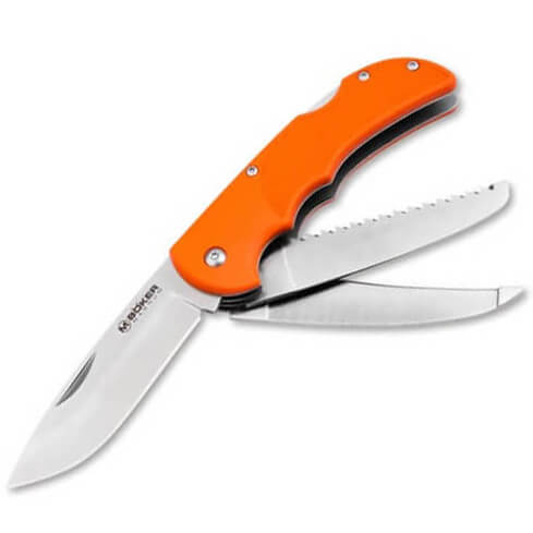 Multifunktionales jagd taschenmesser mit ruckensperre