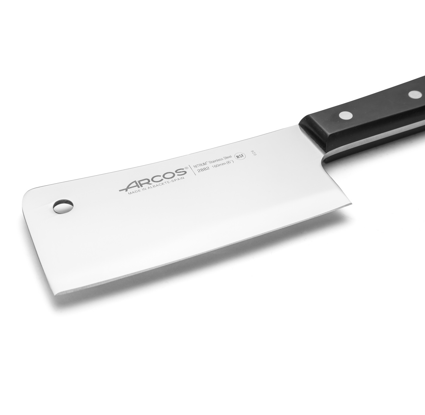 Arcos 160 mm breite Klinge mit gerader Schneide, Machete der Universal-Serie mit schwarzem Griff