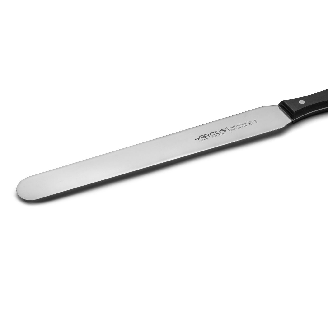 Espátula pastelera Arcos con hoja de 300 mm serie Universal con mango de polioximetileno negro