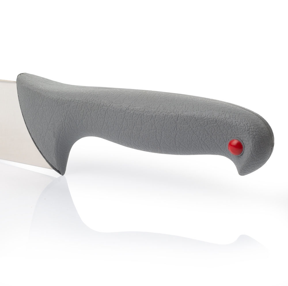 Arcos Fleischermesser mit einer 350 mm langen Colour Prof-Klinge und einem grauen, doppelt eingespritzten Griff