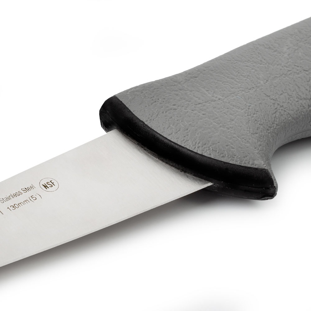 Couteau de boucher Arcos Point avec lame Colour Prof de 130 mm et manche gris à double injection