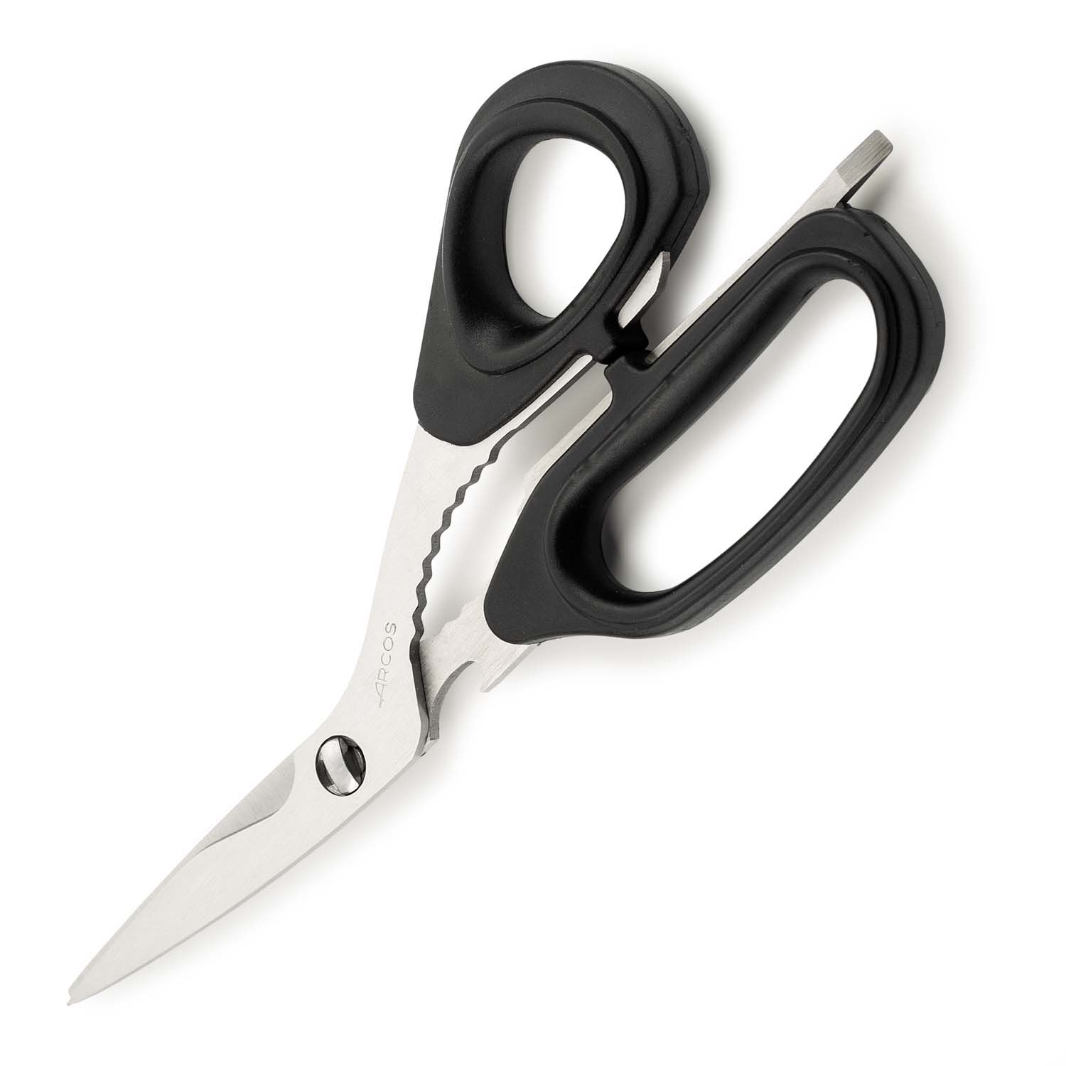 Tesoura de cozinha amovível Arcos com abridor e cabo em ABS preto