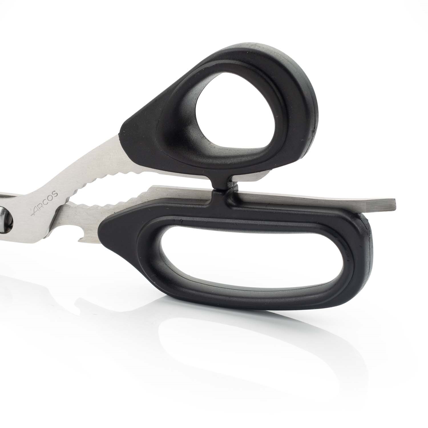 Tesoura de cozinha amovível Arcos com abridor e cabo em ABS preto