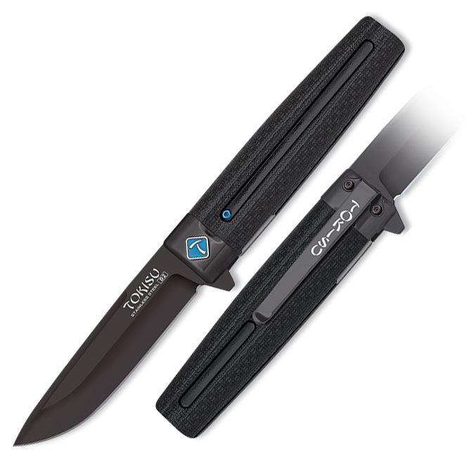 Taktisches taschenmesser Tokisu mit titanbeschichteter klinge