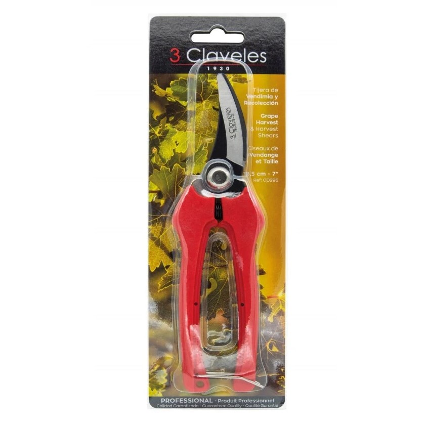 Ciseaux de récolte et de collecte 18,5 cm 3 Claveles