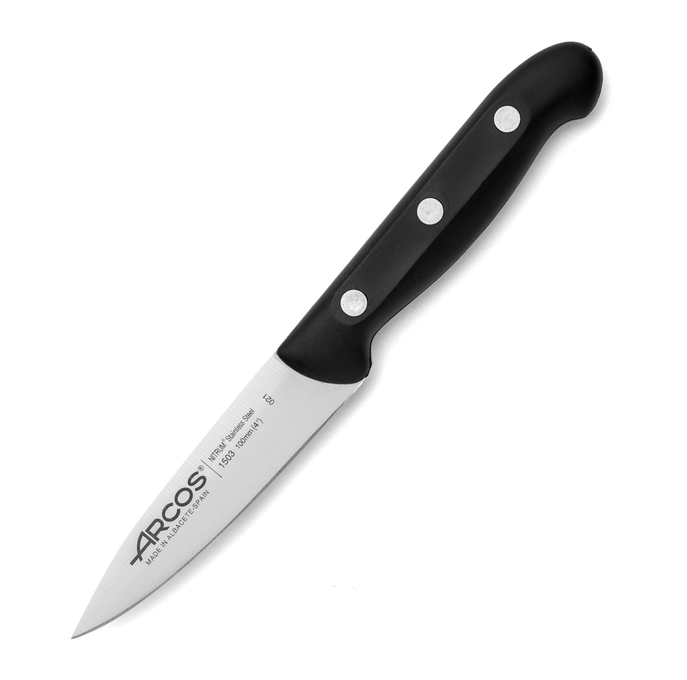 Cuchillo mondador Arcos Maitre con mango de polipropileno negro y...
