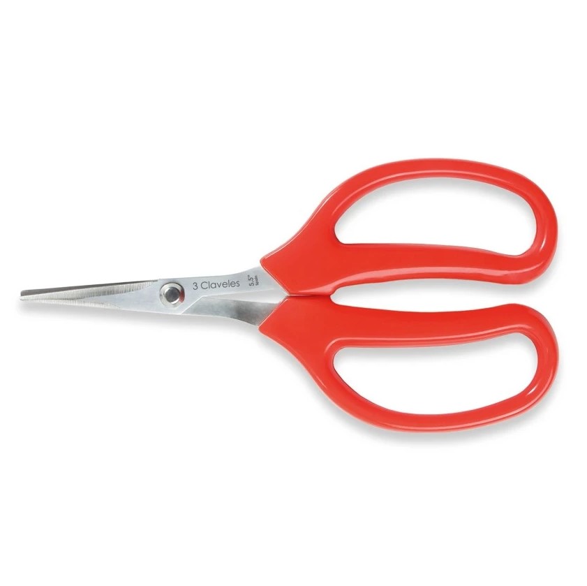 Traubenputzschere mit plastifiziertem Griff 3 Claveles