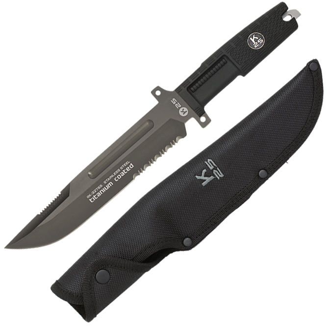 Couteau K25 avec lame en acier inoxydable de 20 cm