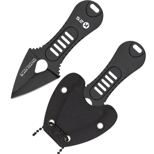 Couteau K25 avec lame en acier inoxydable en forme de fleche