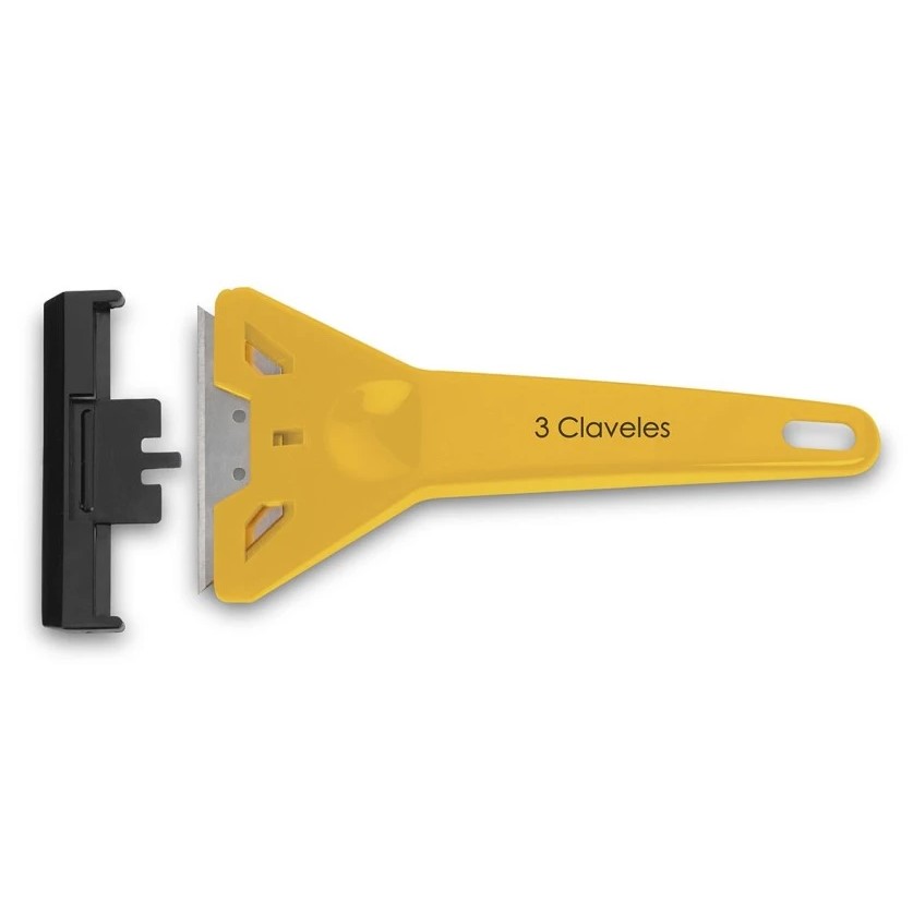 Raspador de vidro 60 mm com cabo de nylon 3 Claveles