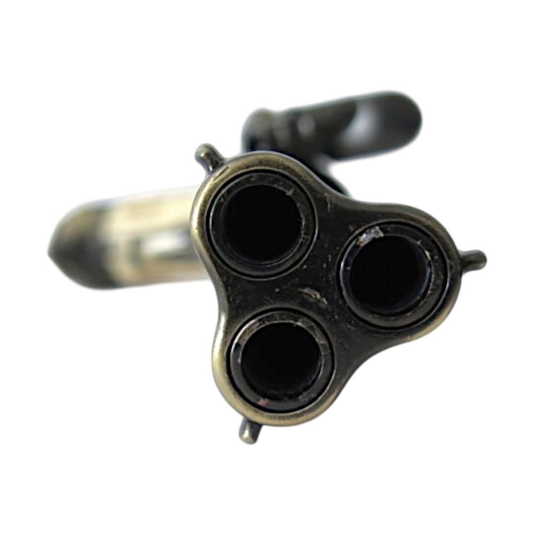 Pistola de chispa de tres cañones, Francia, siglo XVIII 5306