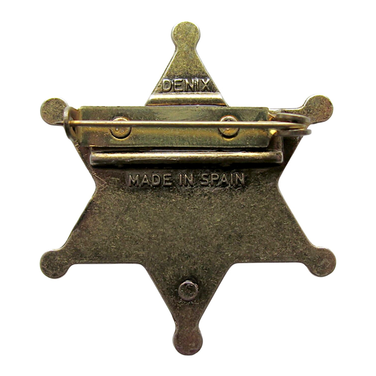 Plaque de shérif à 6 pointes de 4,5 cm