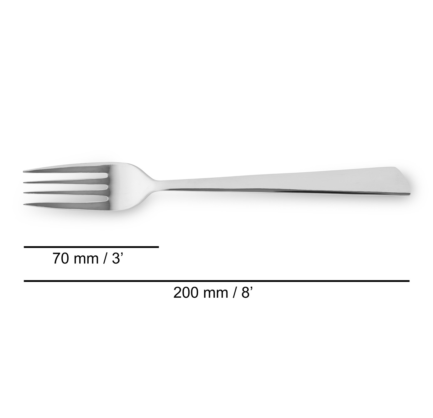 12 Arcos Toscana 200mm Edelstahl-Tischgabeln