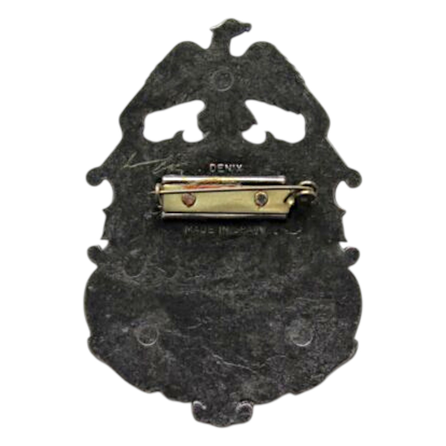 Targa Marshal con aquila finitura nichelata