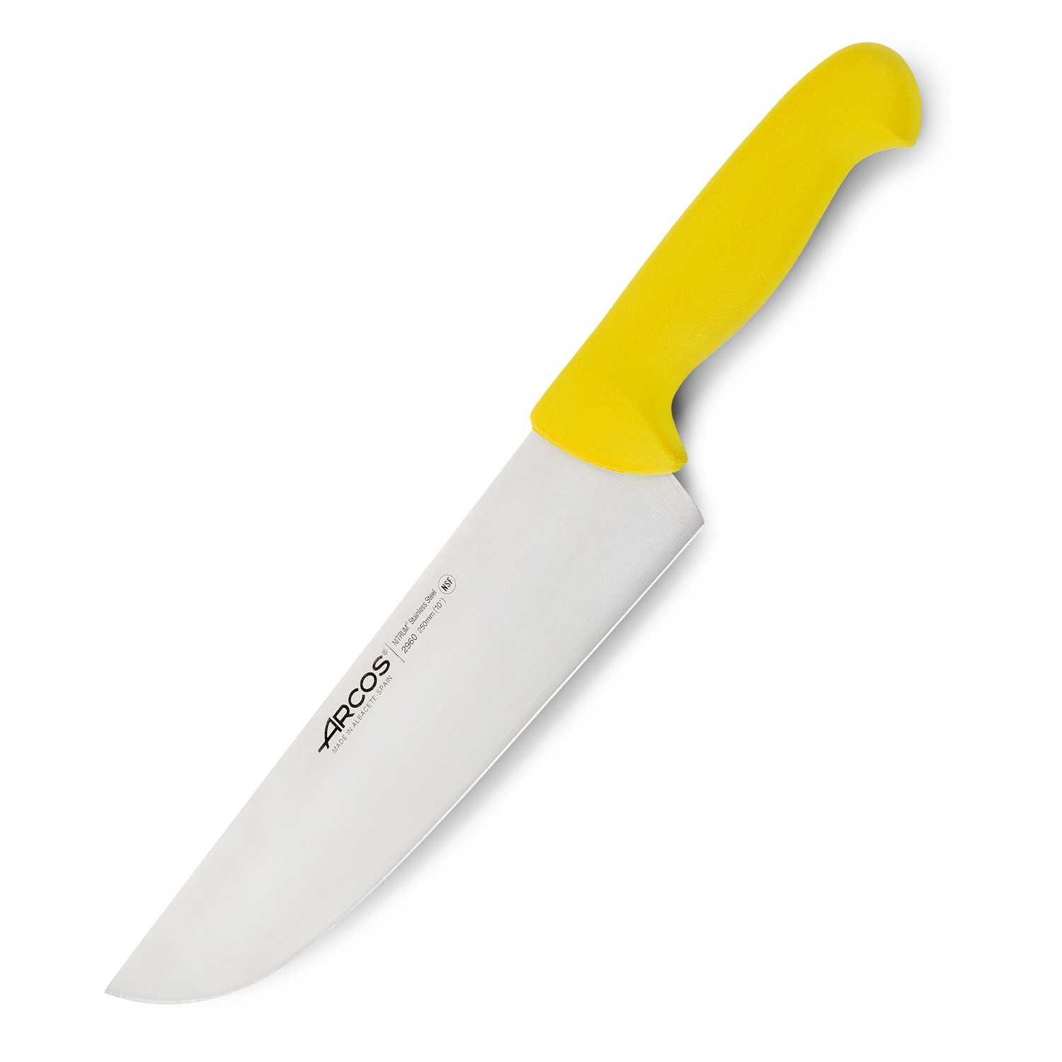 Arcos 250mm butcher knife with colored polypropylene injection mo...