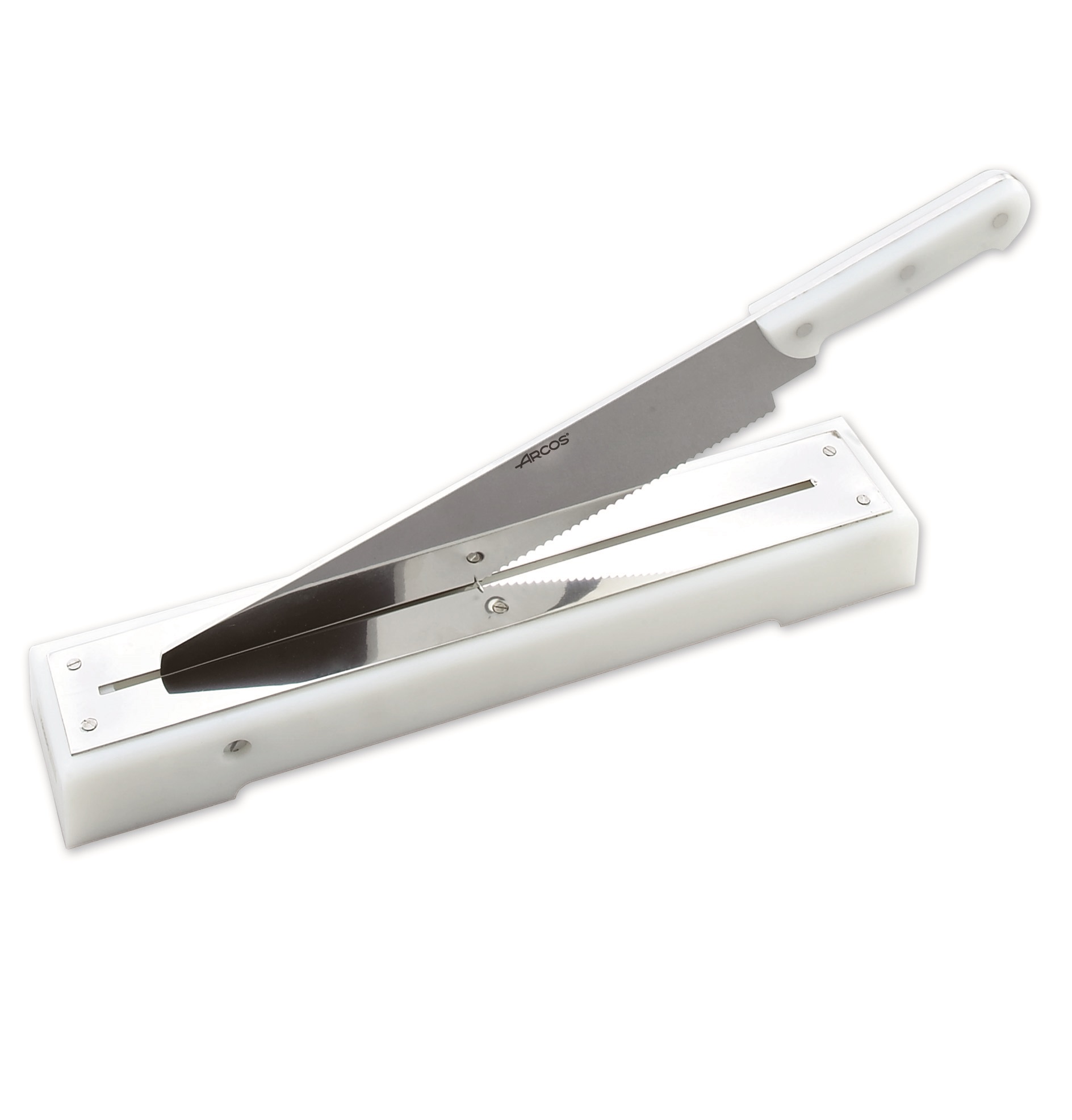 Arcos bread board or cod cutter with 44cm serrated knife
