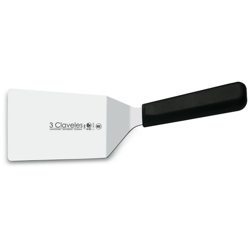 Uniblock Offset-Spatel 9x11 cm mit Pom-Griff 3 Claveles