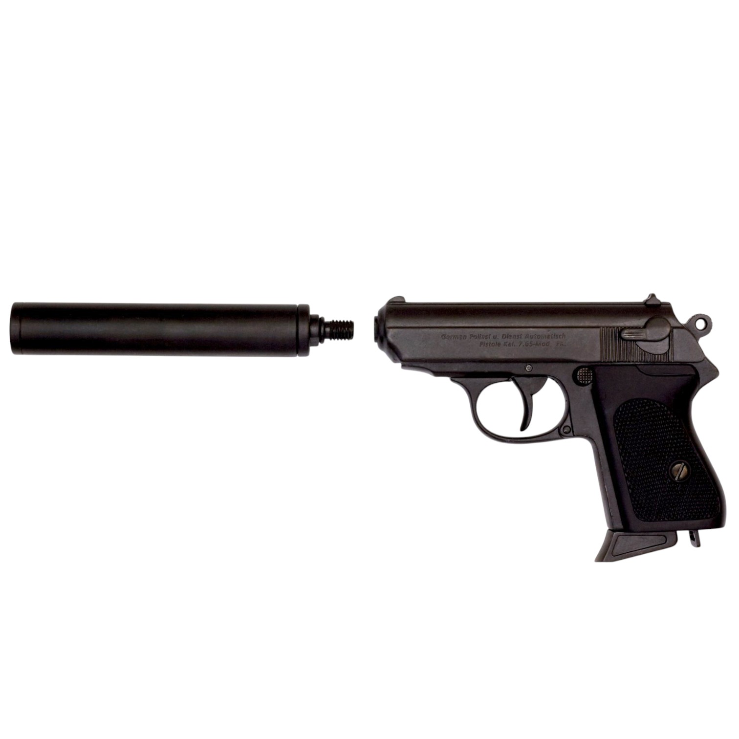 Pistola semiautomatica con silenziatore Germania 1931 Denix