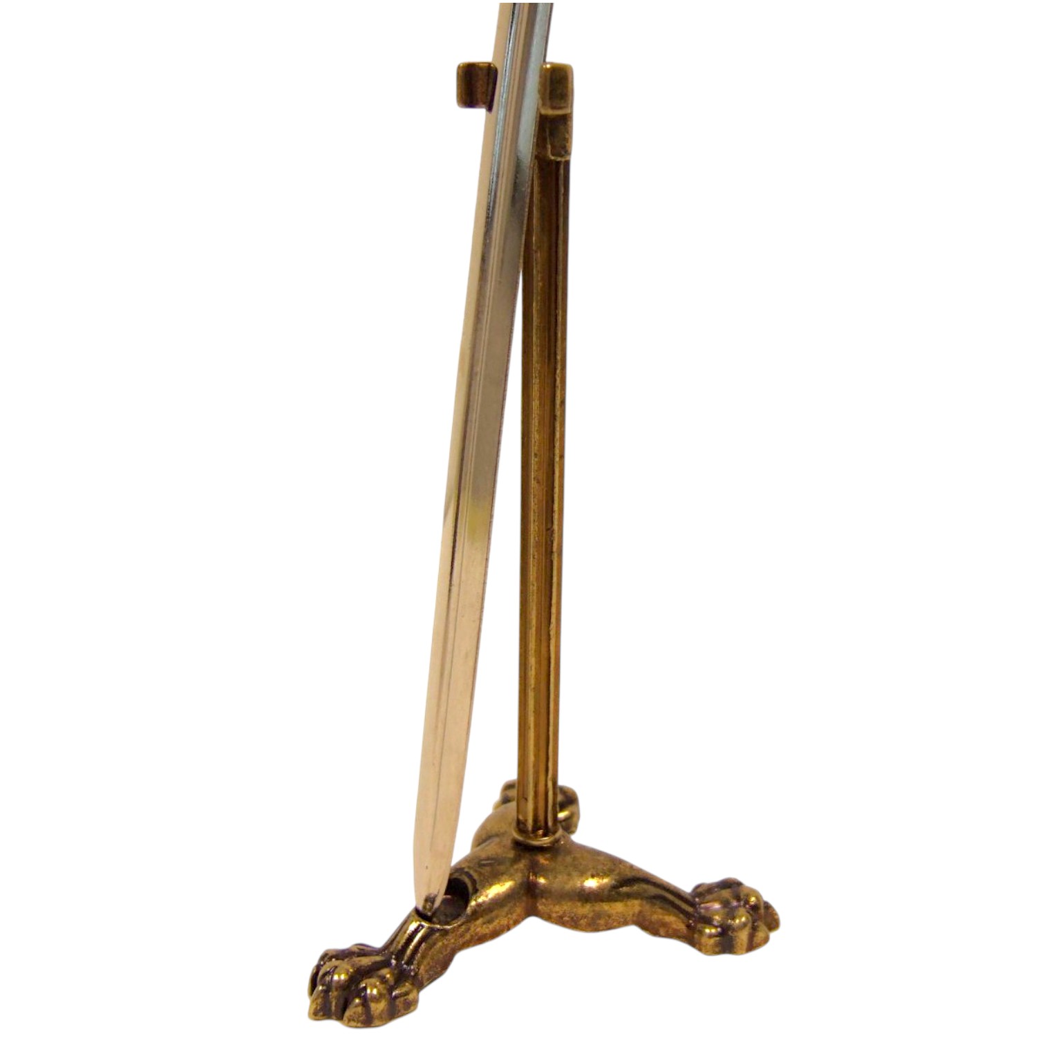 Metal letter opener holder