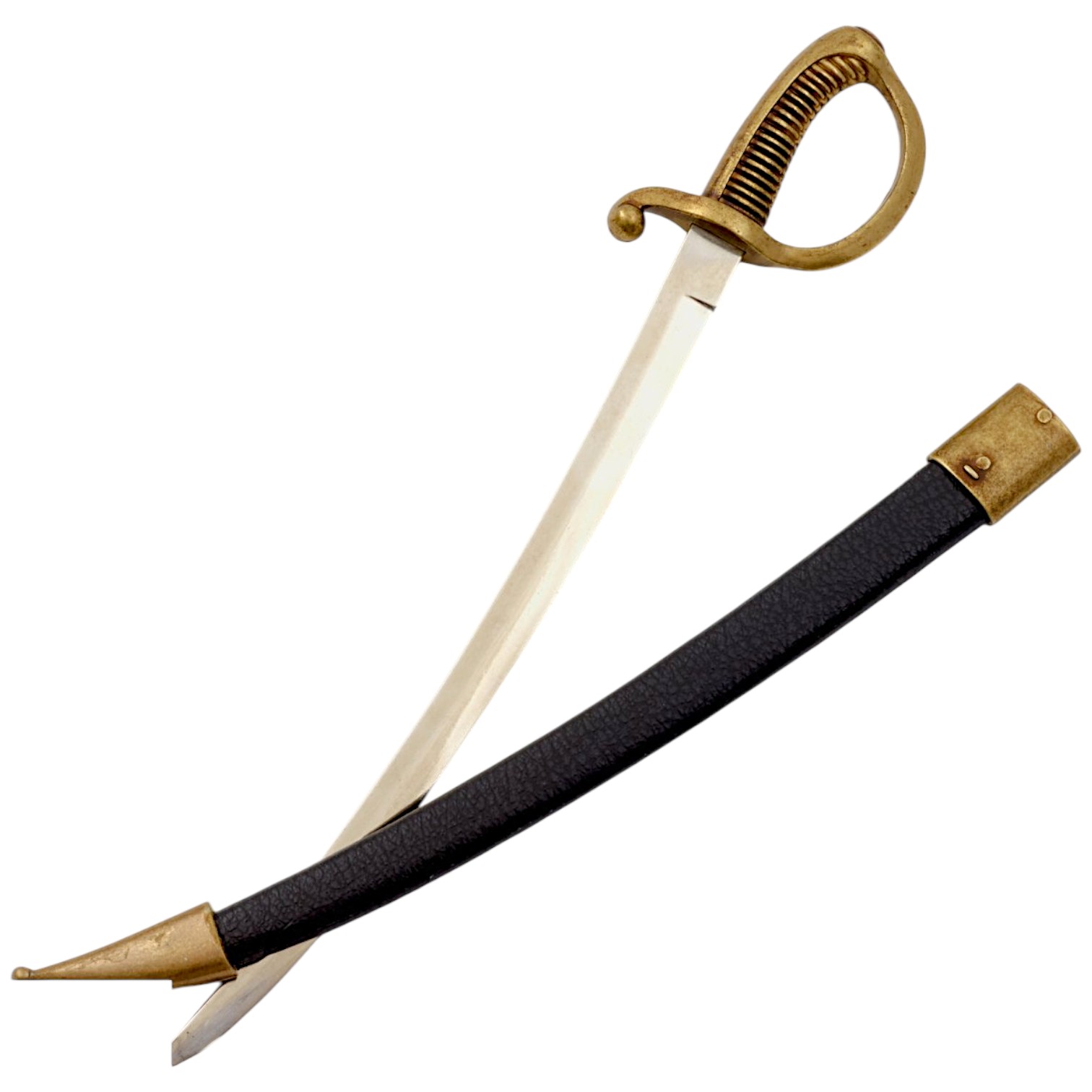 Tagliacarte sabre briquet con fodero