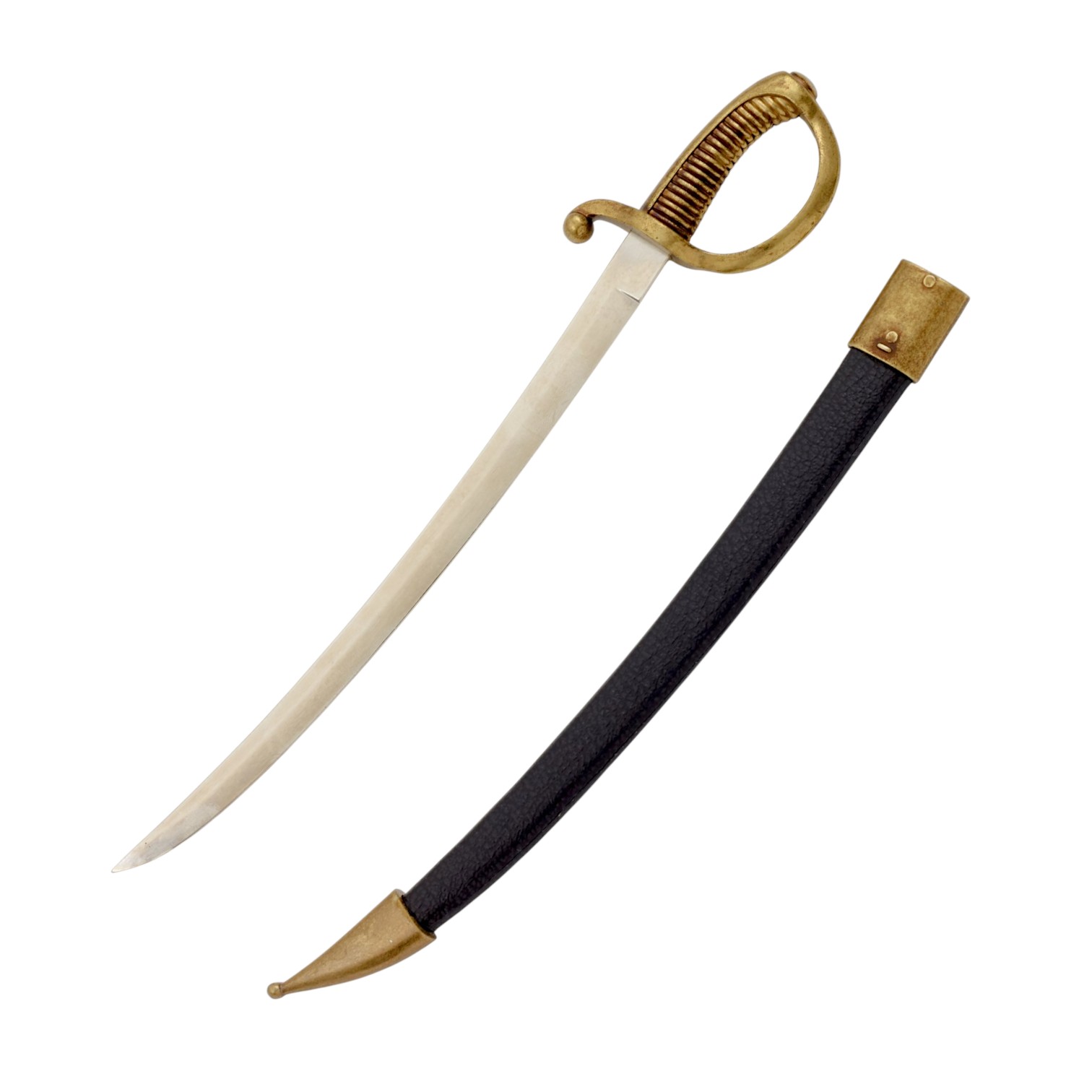 Tagliacarte sabre briquet con fodero