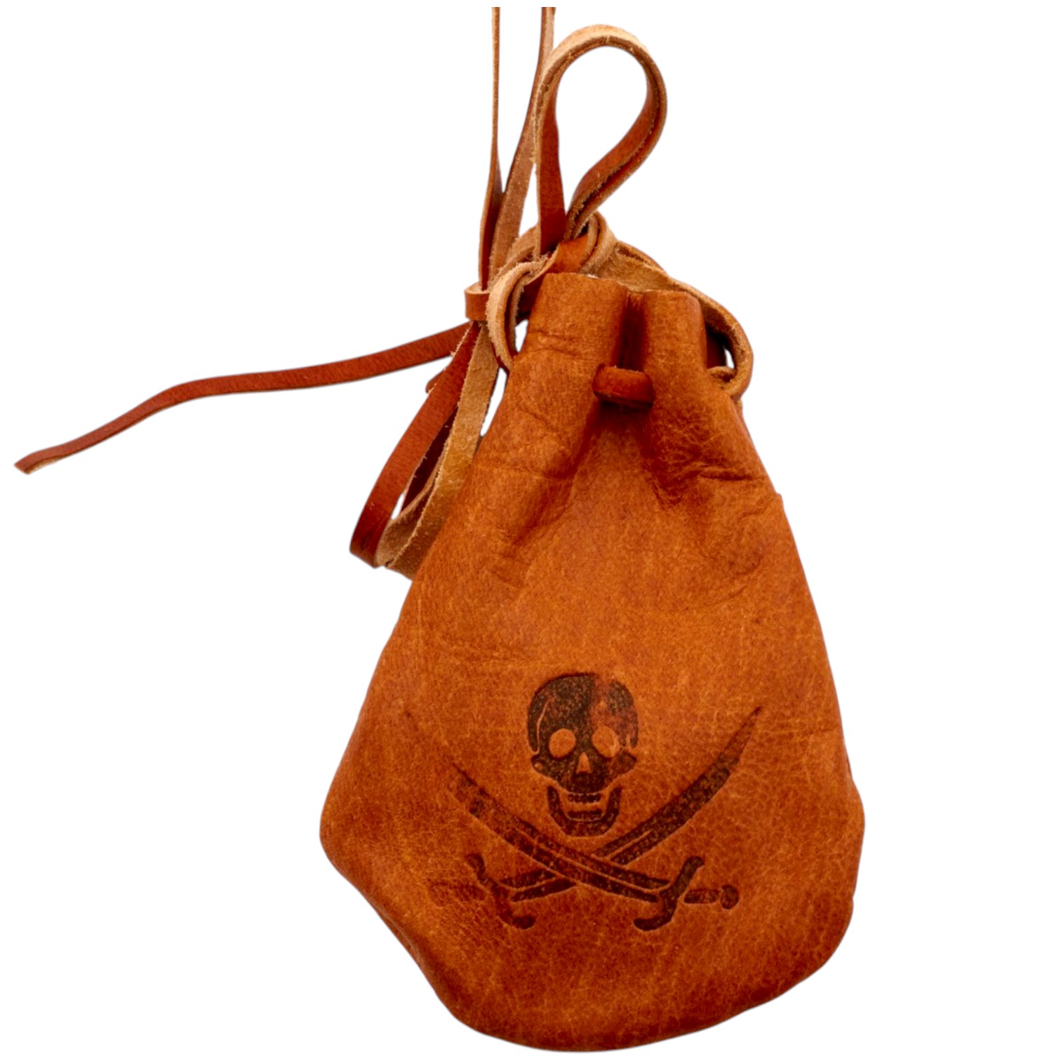 Bolsa de piel con 8 monedas