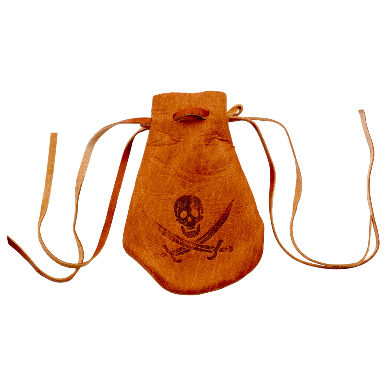 Leather bag with 8 coins