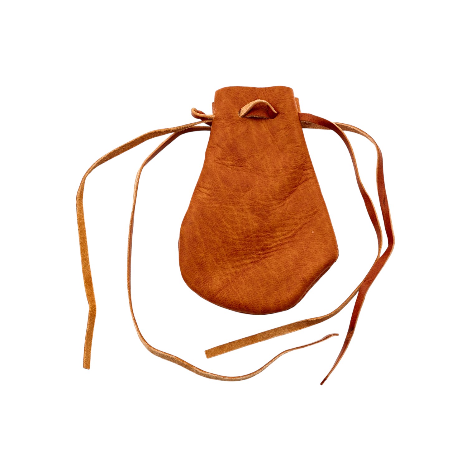 Leather bag with 8 coins