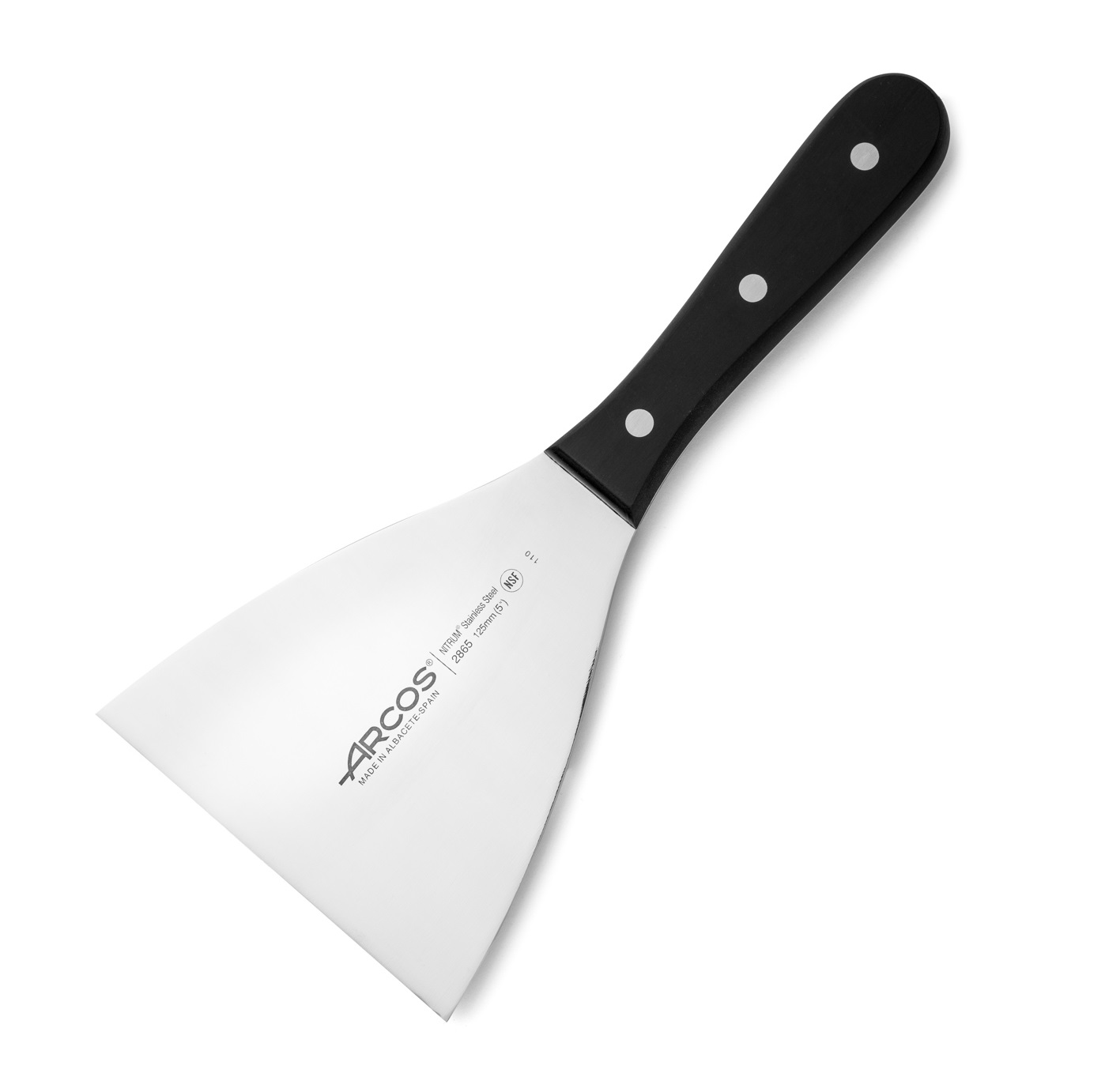 Arcos Universal triangular spatula, black polyoxymethylene, 125 x...