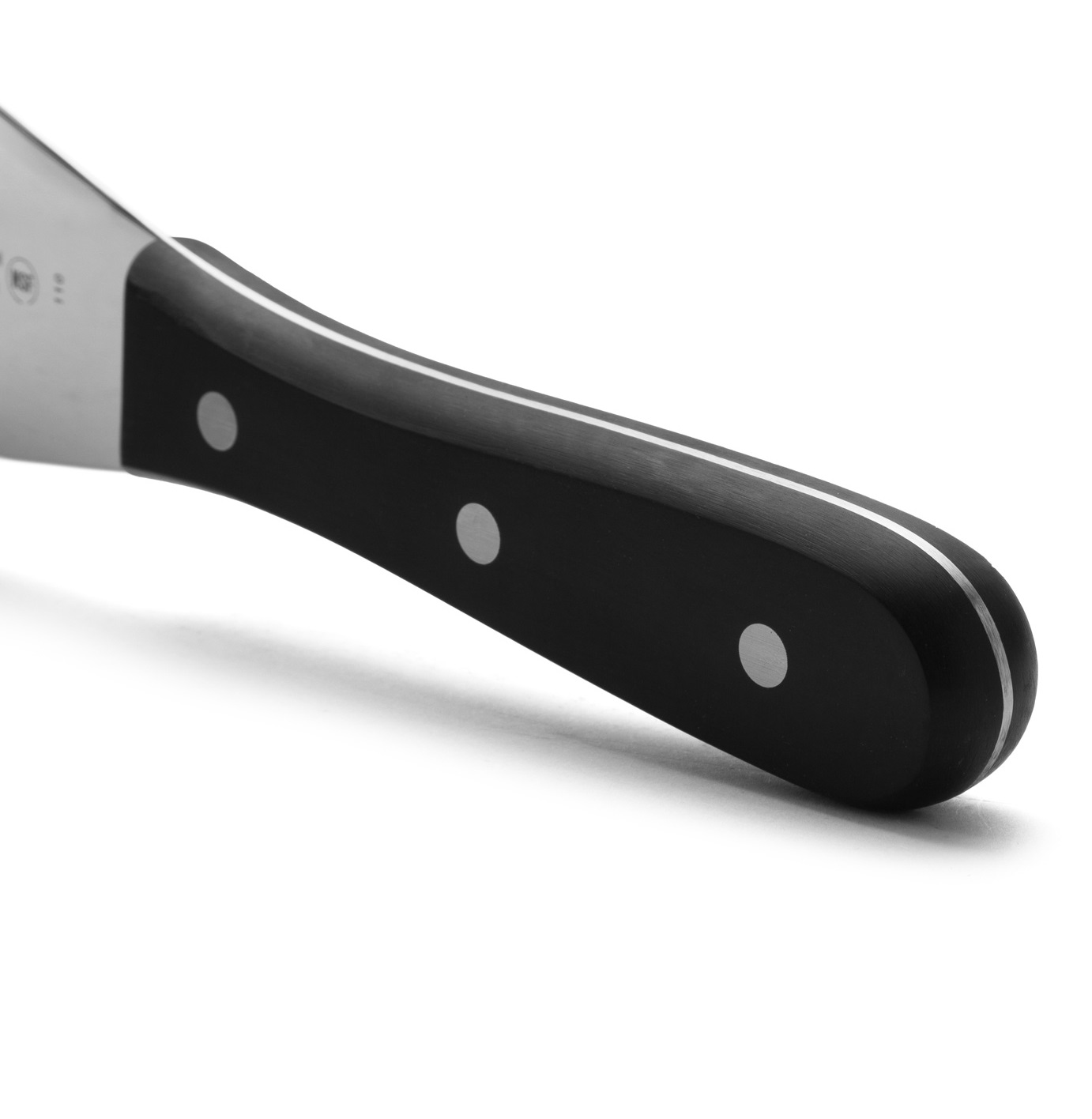 Spatola triangolare universale Arcos, poliossimetilene nero, lama 125 x 90 mm