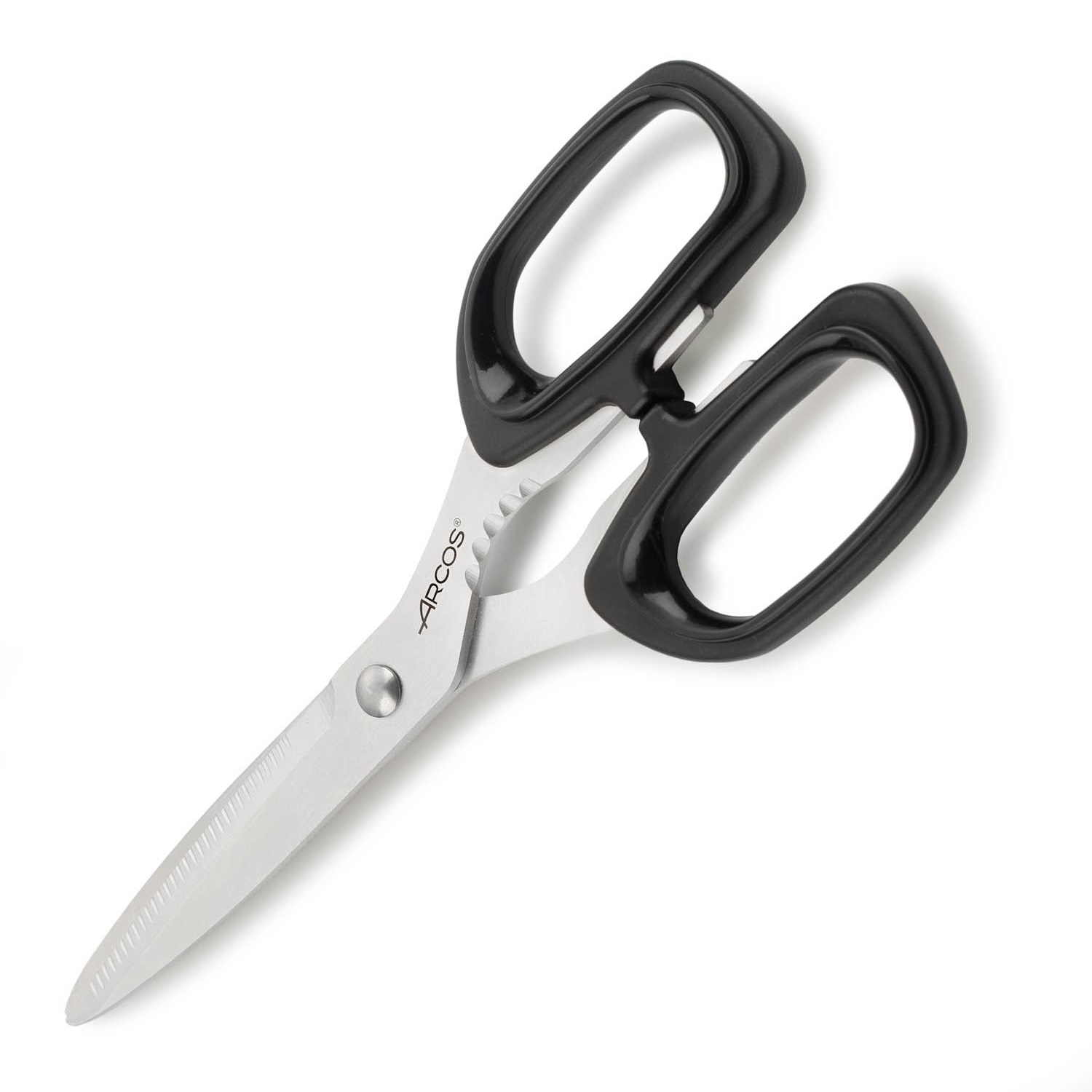 Arcos 200 mm kitchen scissors with black polypropylene handle in ...