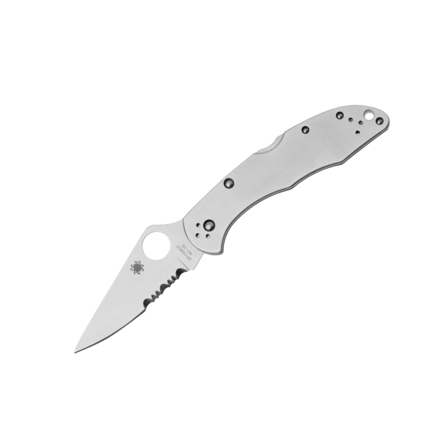 Couteau de poche Spyderco Delica 4 en acier inoxydable C11PS, VG1...